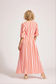 Treville Stripe Maxi Dress Coral [sz:small]
