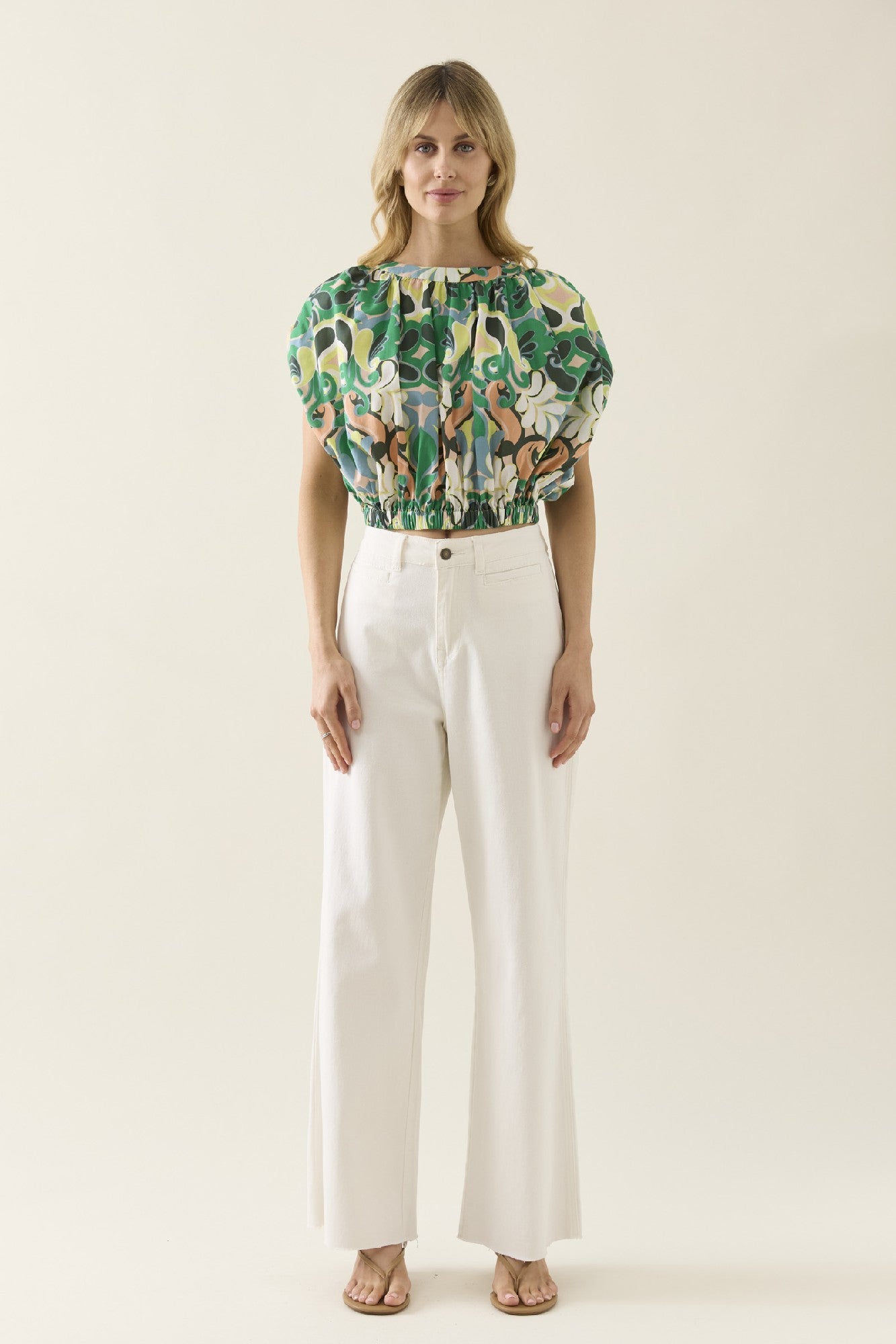 Aurora Reversible Crop Top Paisley [sz:extra Small]