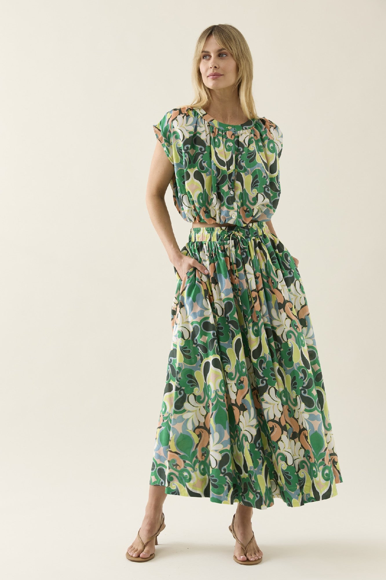 Aurora Maxi Skirt Paisley [sz:extra Small]