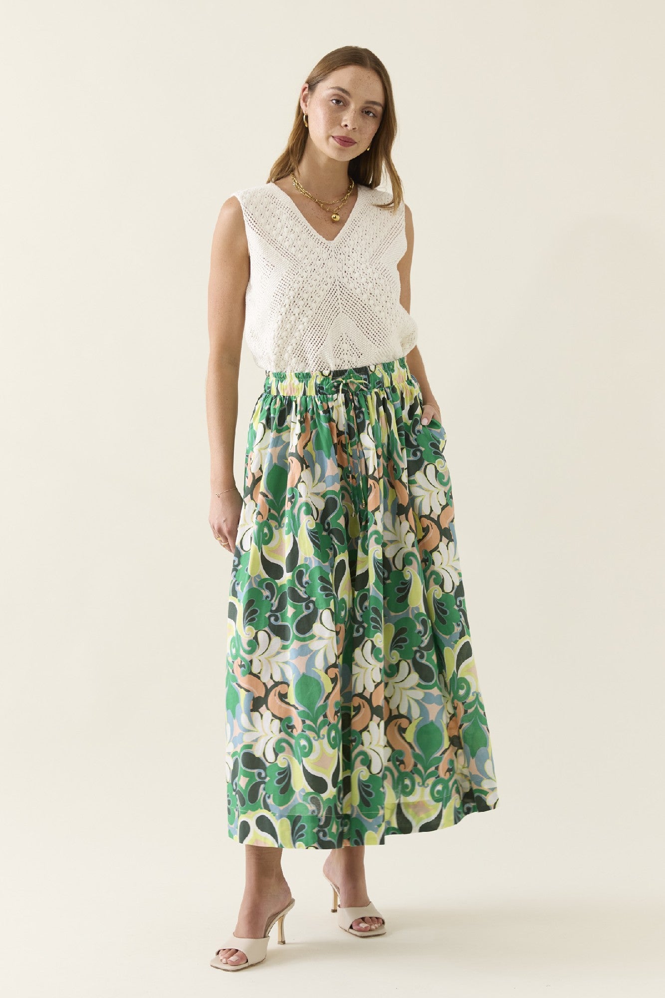 Aurora Maxi Skirt Paisley [sz:extra Small]