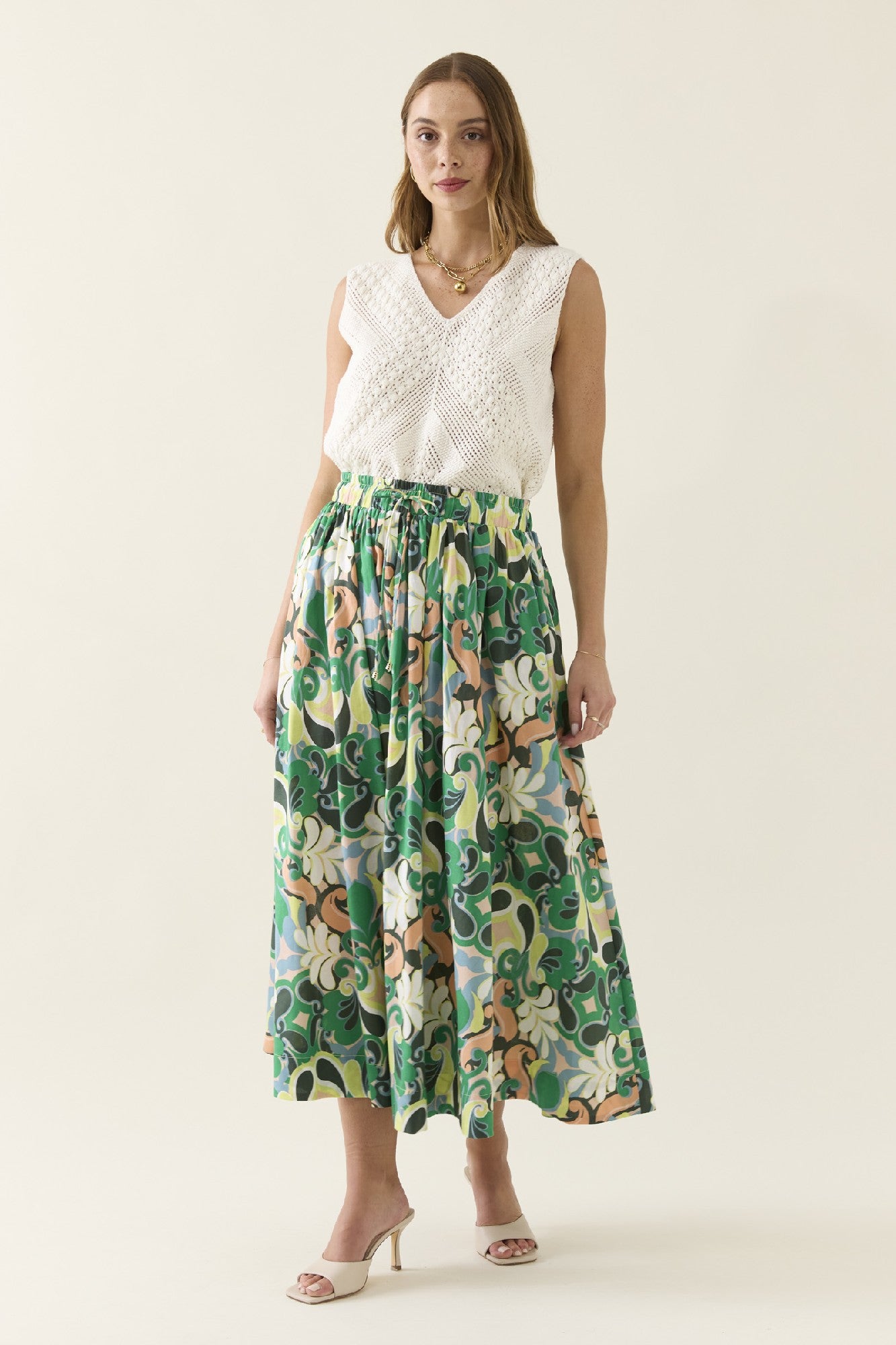Aurora Maxi Skirt Paisley [sz:extra Small]