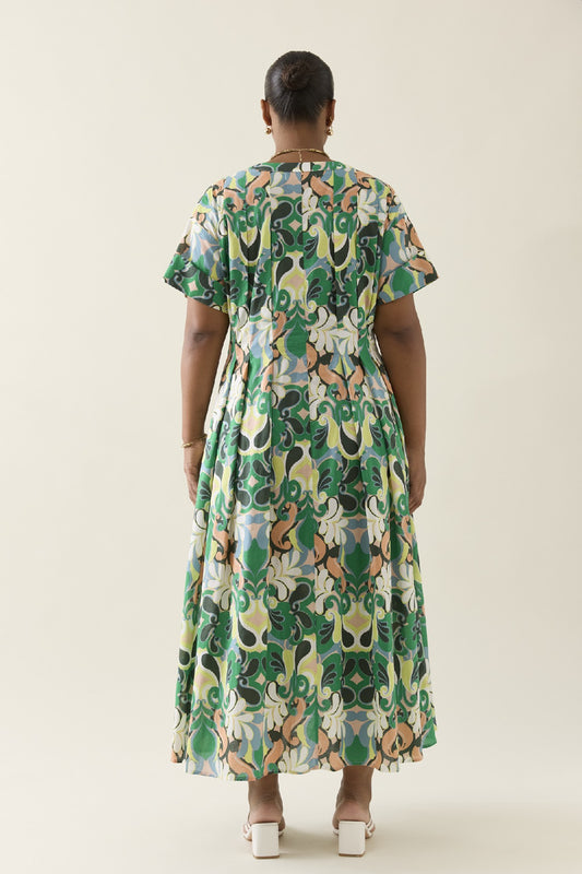 Aurora Pleat Maxi Paisley [sz:small]