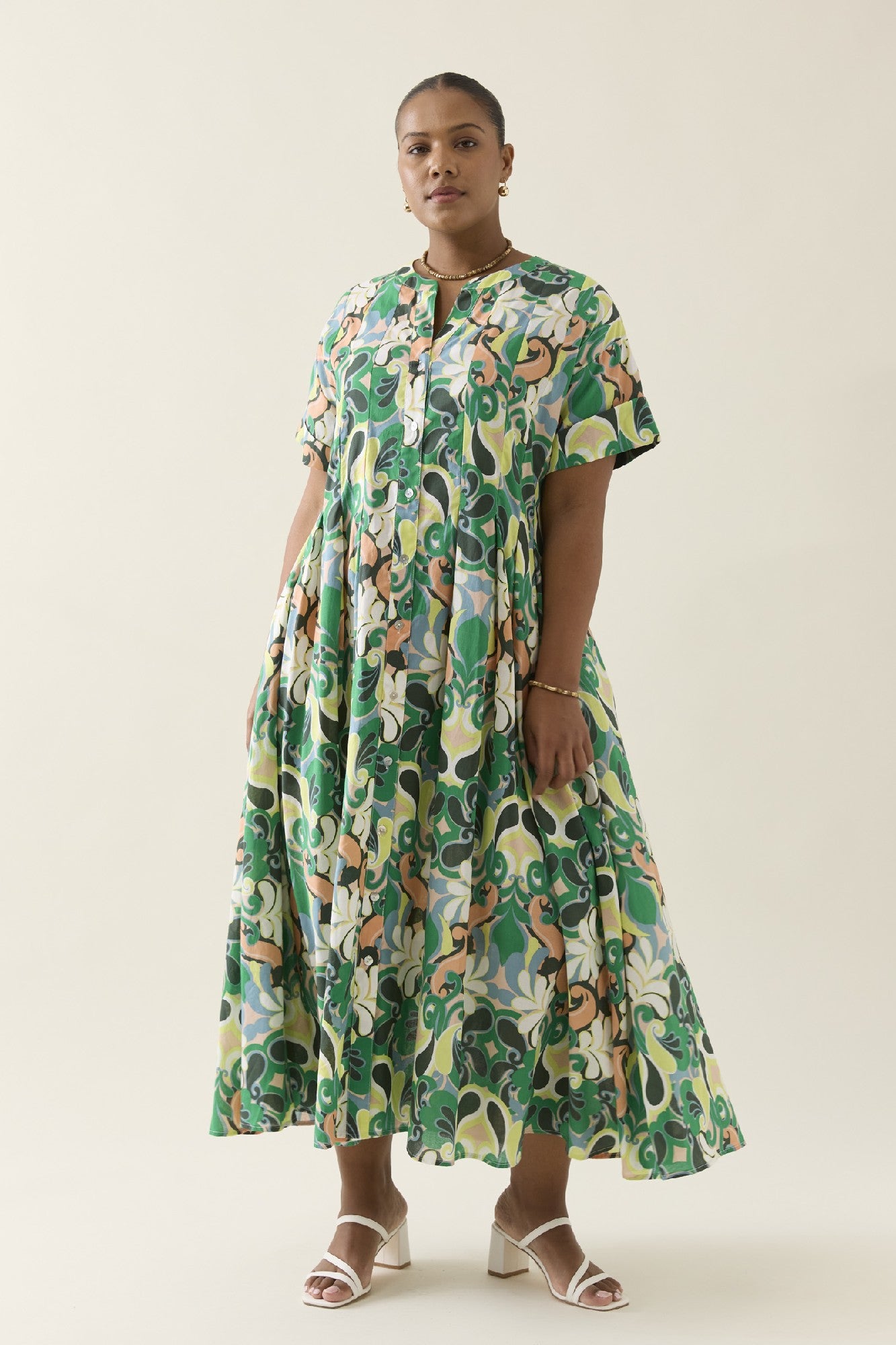 Aurora Pleat Maxi Paisley [sz:small]