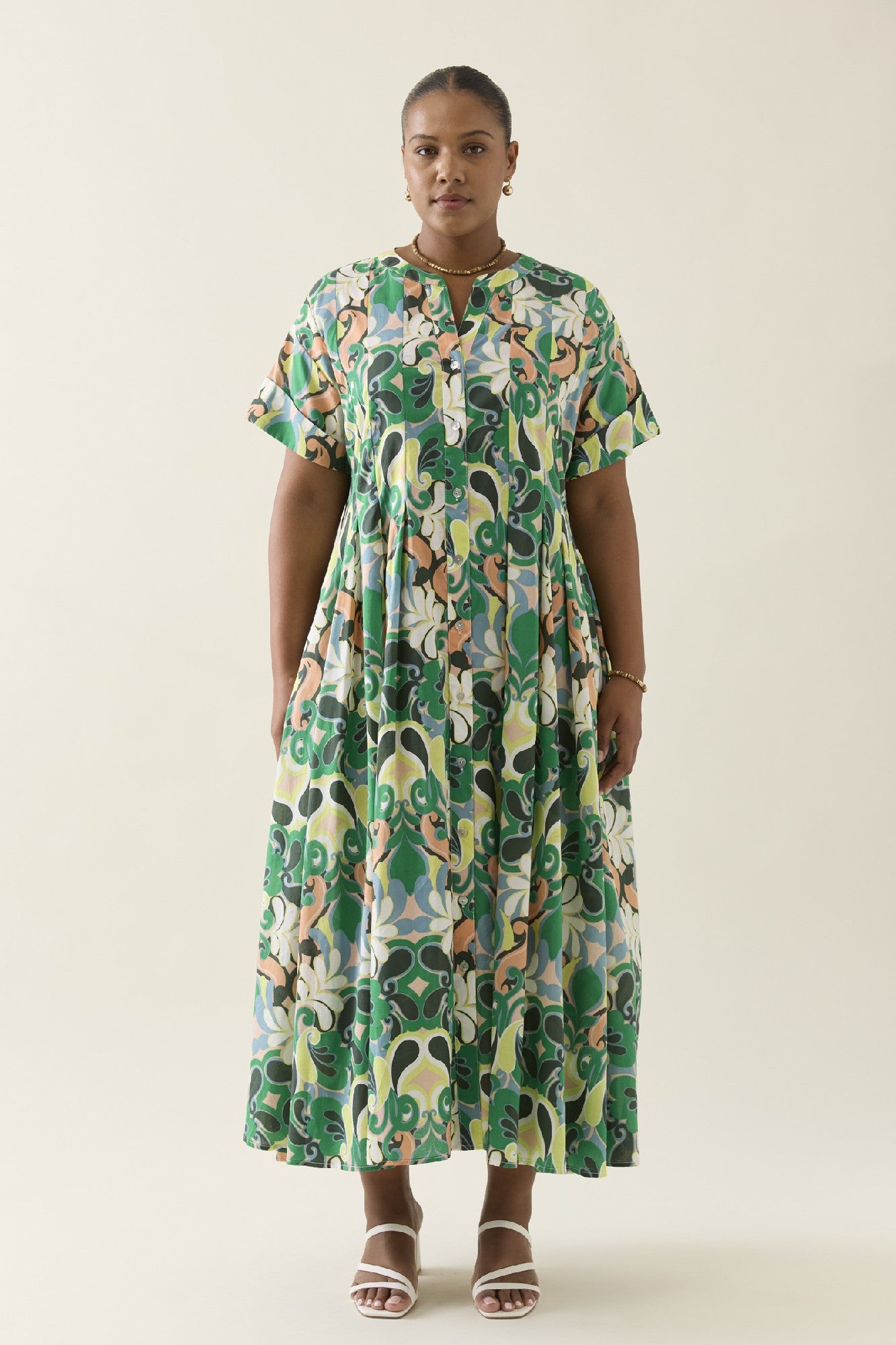 Aurora Pleat Maxi Paisley [sz:small]