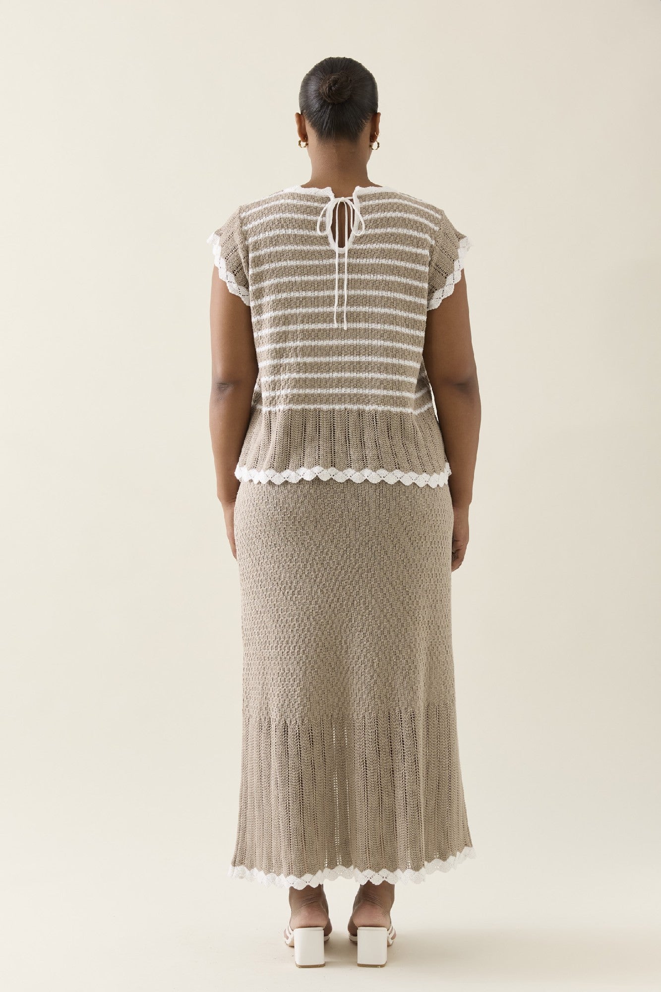 Ida Knit Top Canvas [sz:extra Small]