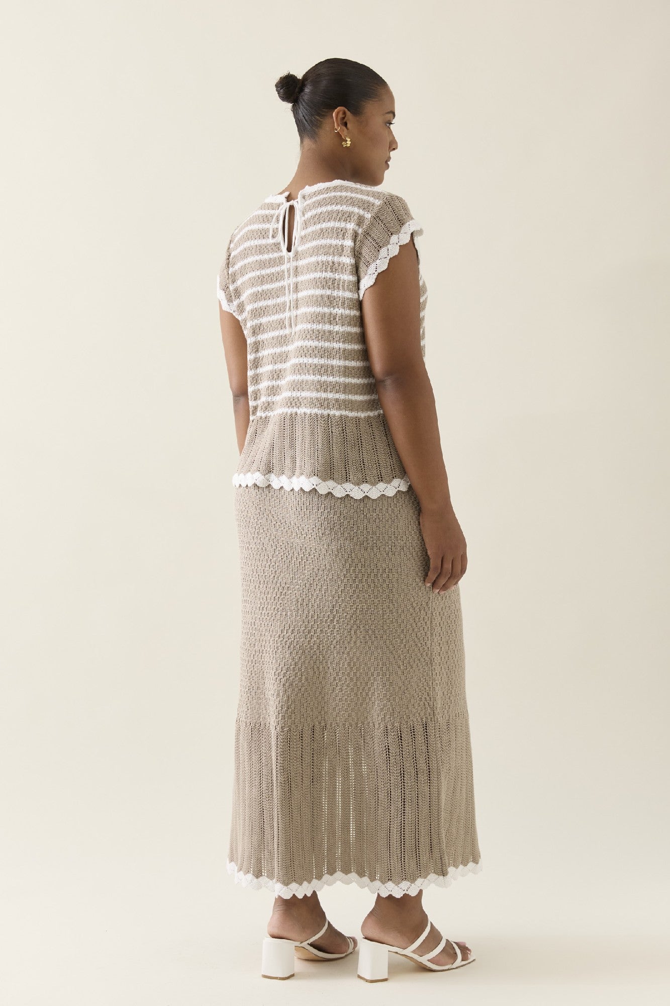 Ida Knit Top Canvas [sz:extra Small]