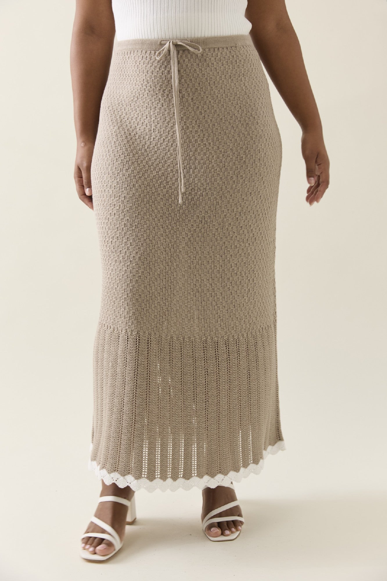 Ida Knit Skirt Canvas [sz:small]
