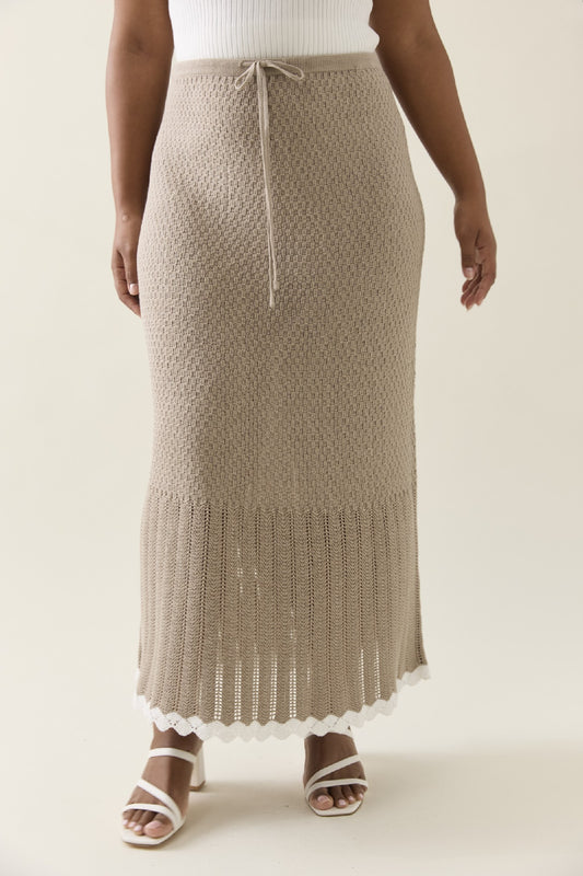 Ida Knit Skirt Canvas [sz:small]