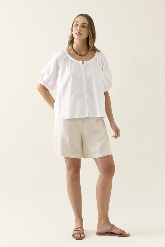 Nilsa Button Top Lotus [sz:small]