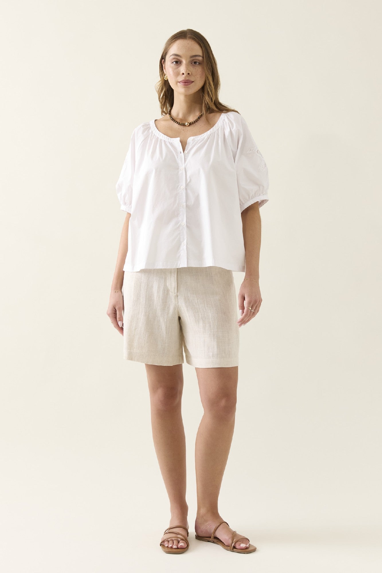 Nilsa Button Top Lotus [sz:small]
