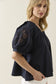 Nilsa Button Top Navy [sz:small]