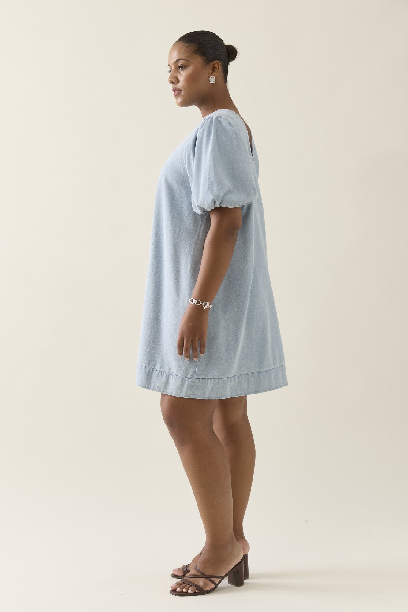 Sofie Denim Dress Sky [sz:small]