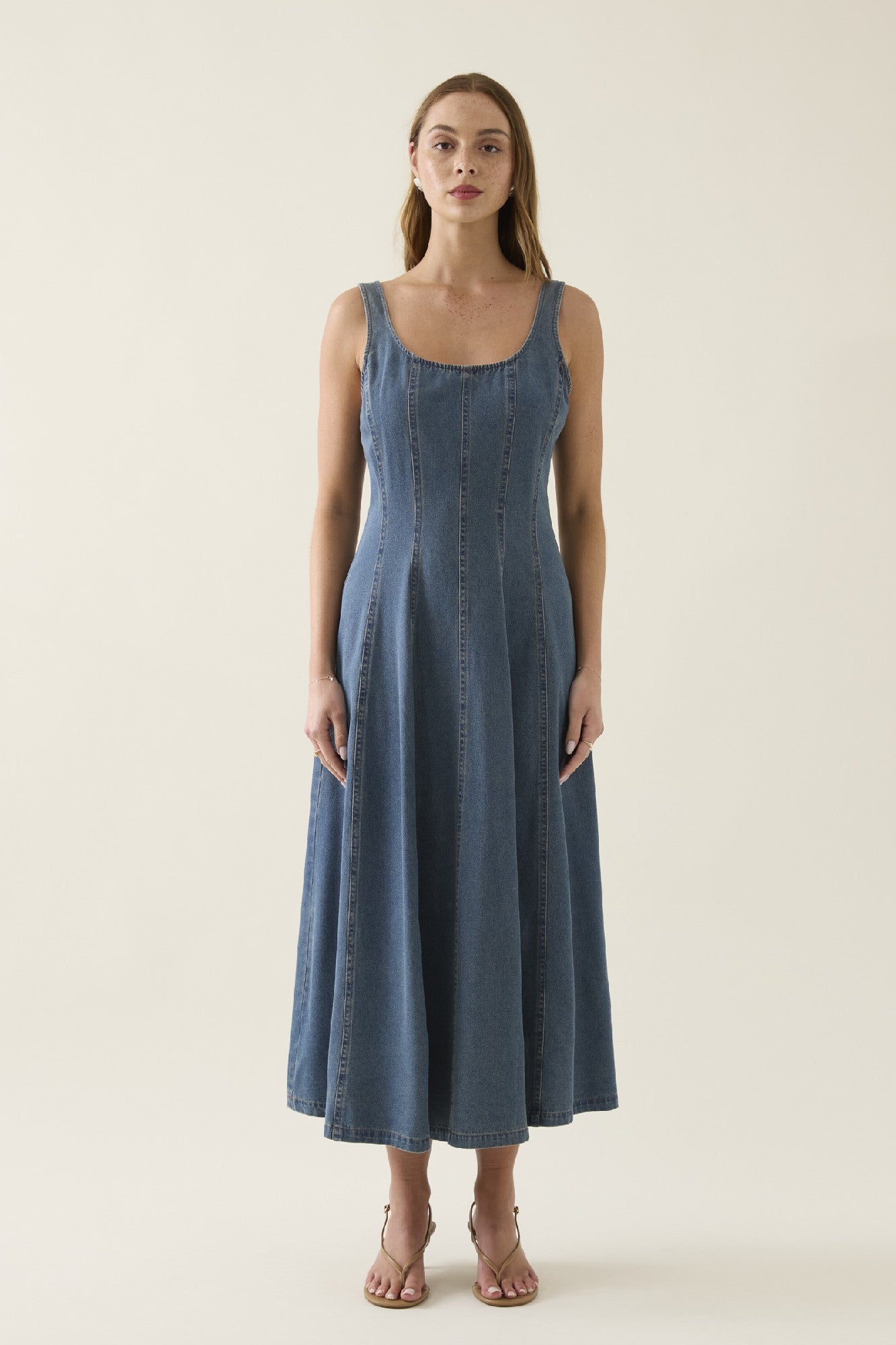 Sofie Denim Tank Dress Drift [sz:extra Small]