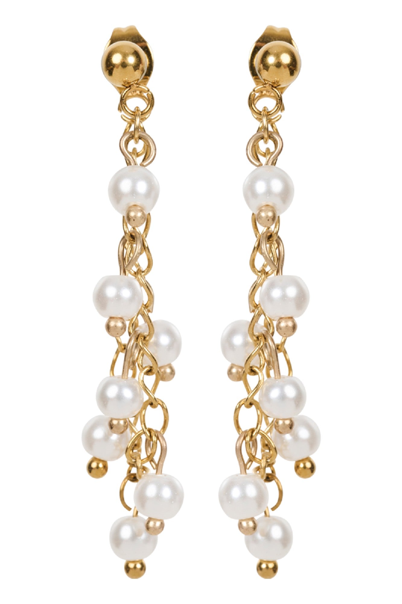 Ingrid Pearl Earring - Chain