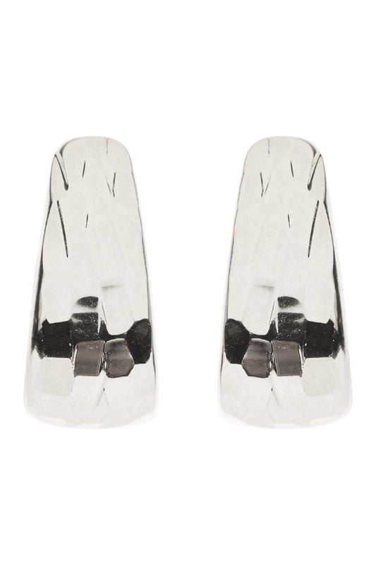 Heritage Luxe Earring - Silver Bevel