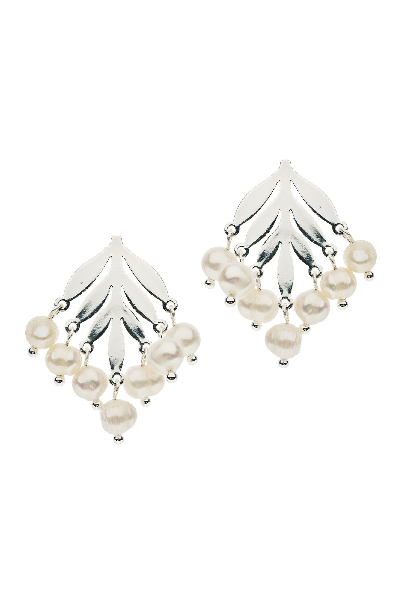 Sansi Pearl Earring - Silver Pearl