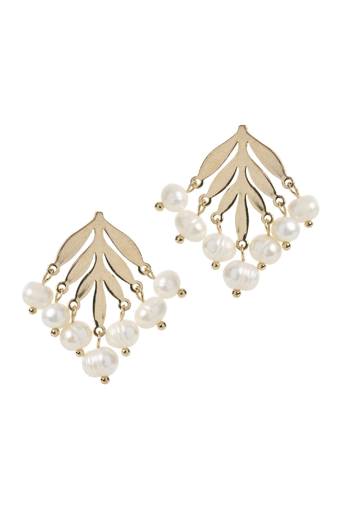 Sansi Pearl Earring - Gold Pearl