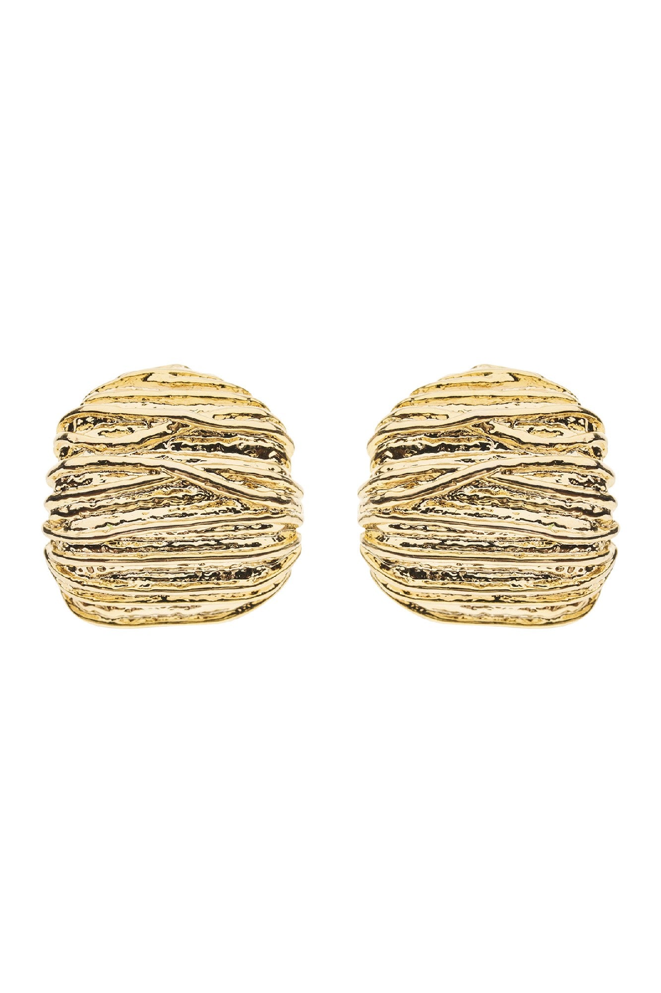 Roma Dome Earring - Gold Dome