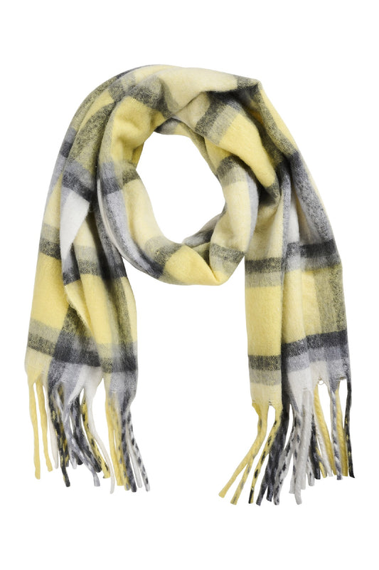 Sloane Check Scarf - Butter