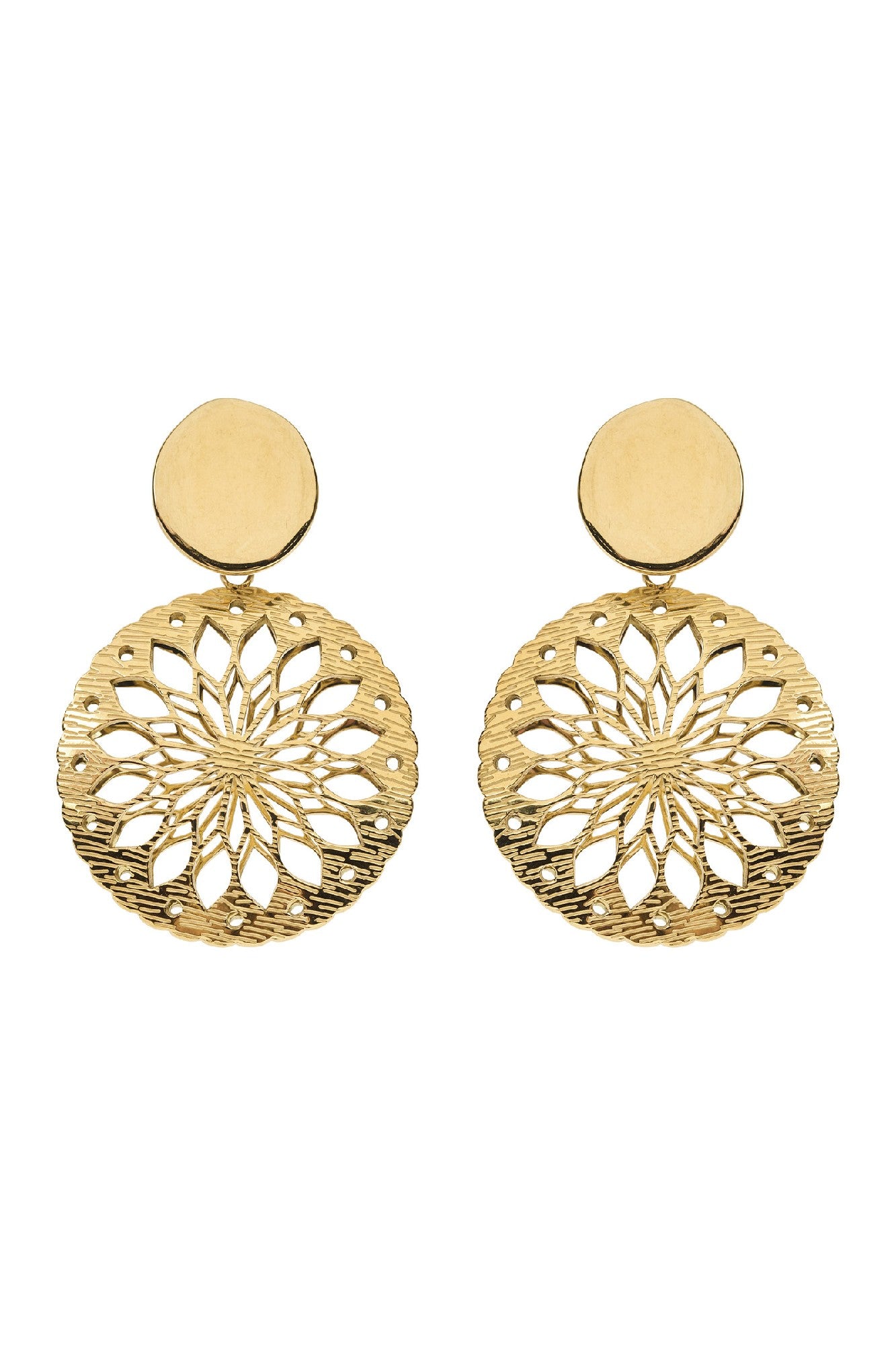 Grace Round Earring - Disc