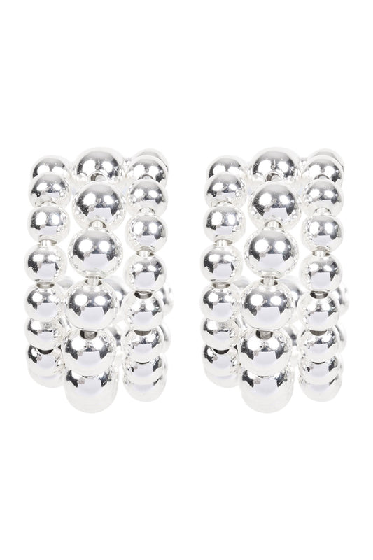 Darby Hoop Earring - Silver