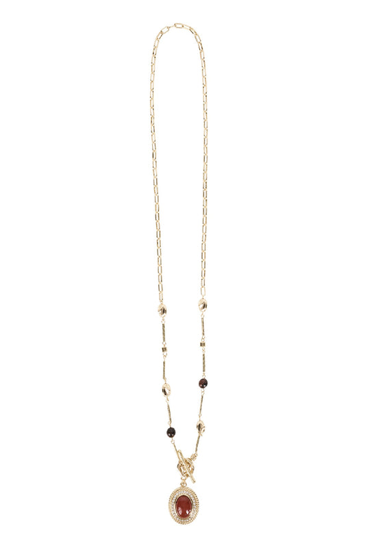 Darby Long Necklace - Gold
