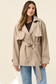 Farida Cropped Trench Stone [sz:small]