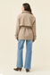 Farida Cropped Trench Stone [sz:small]