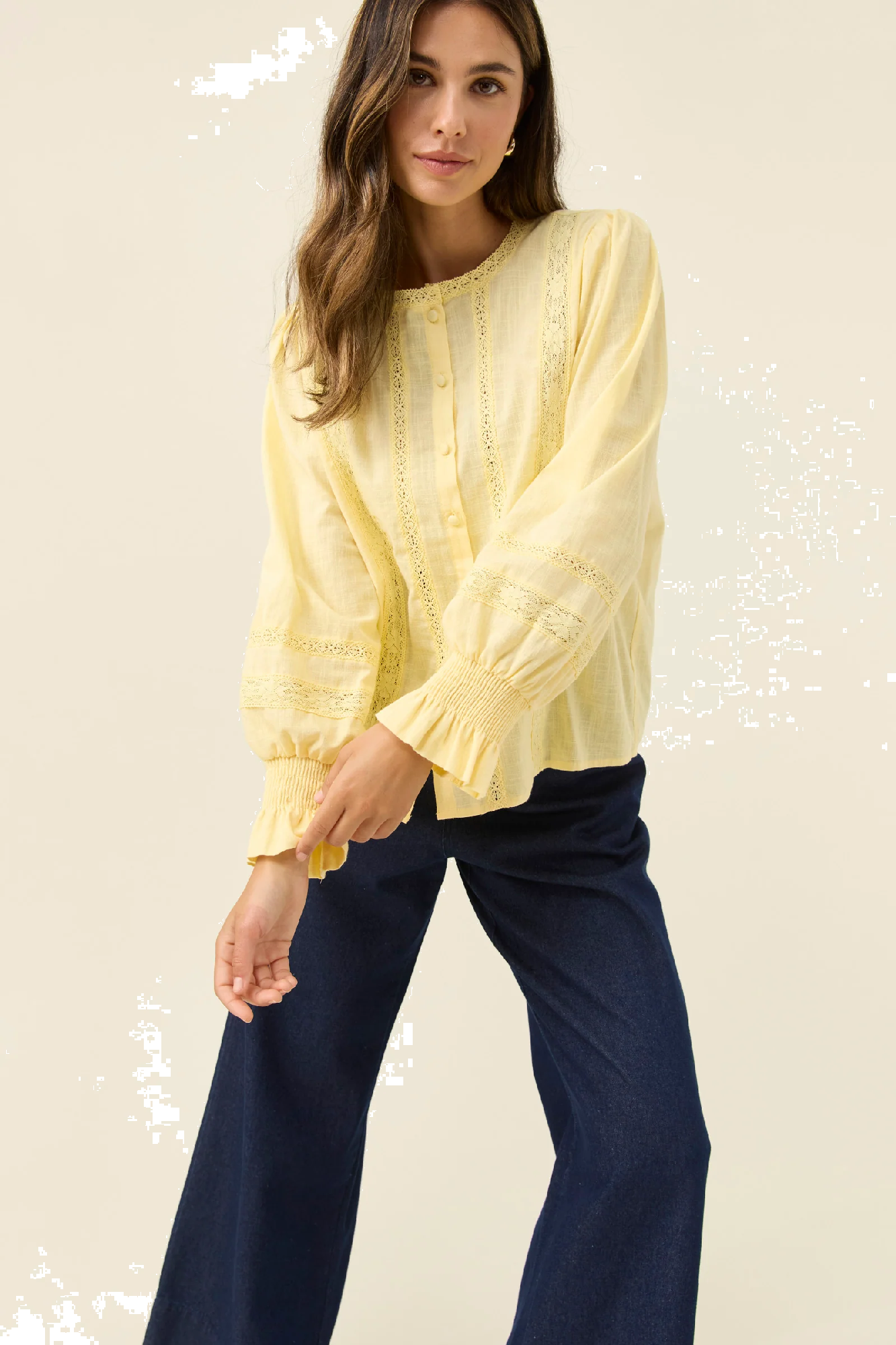 Maeve Shirt Butter [sz:small]