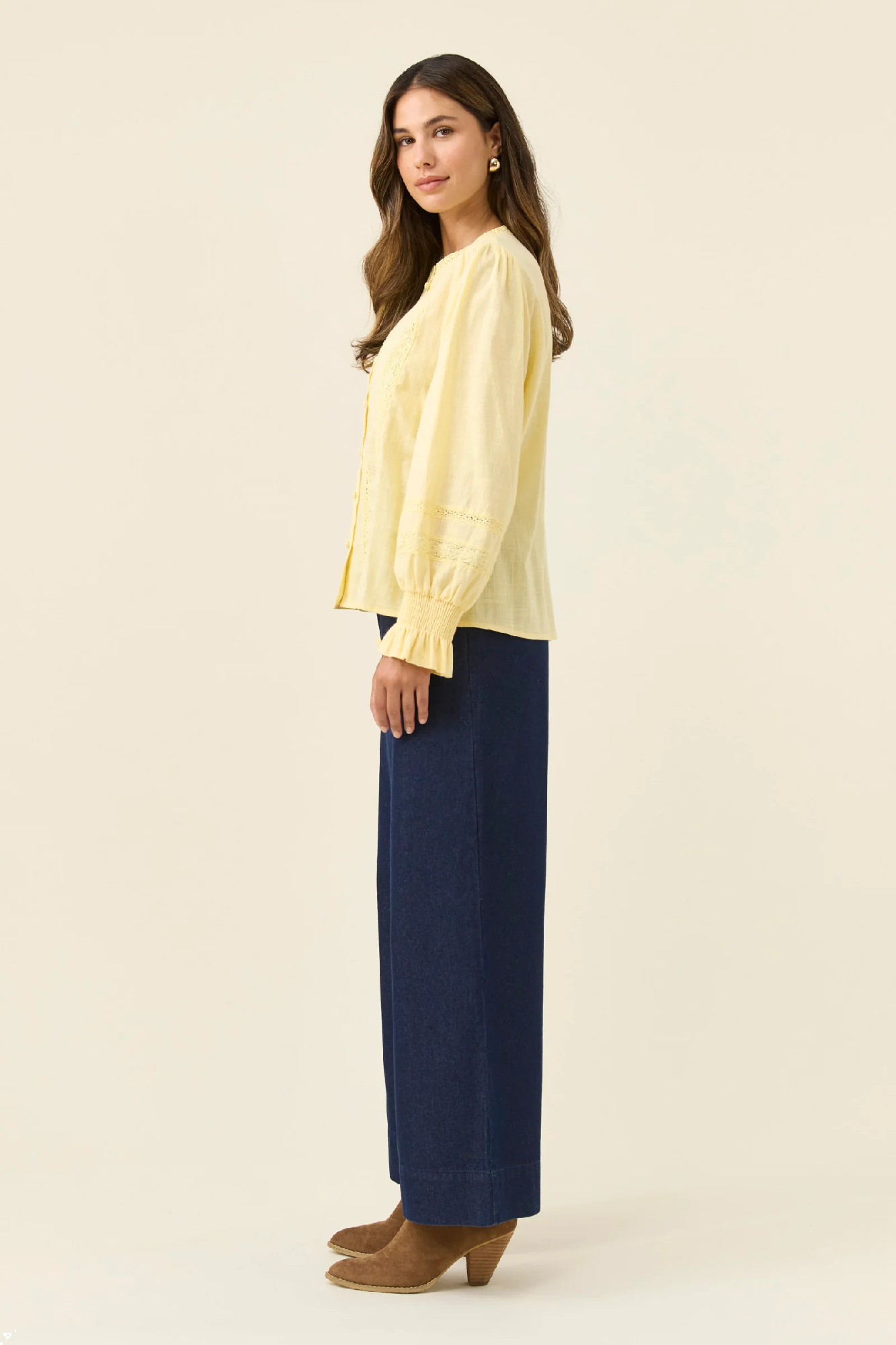 Maeve Shirt Butter [sz:small]