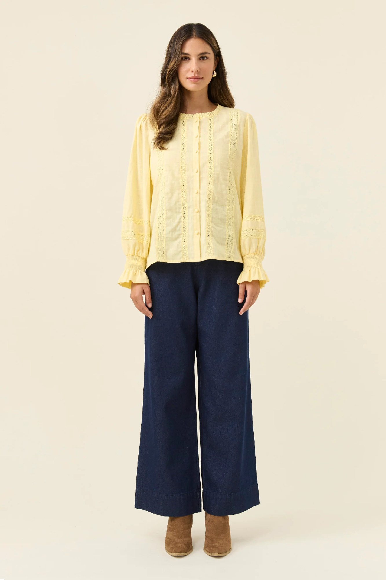 Maeve Shirt Butter [sz:small]
