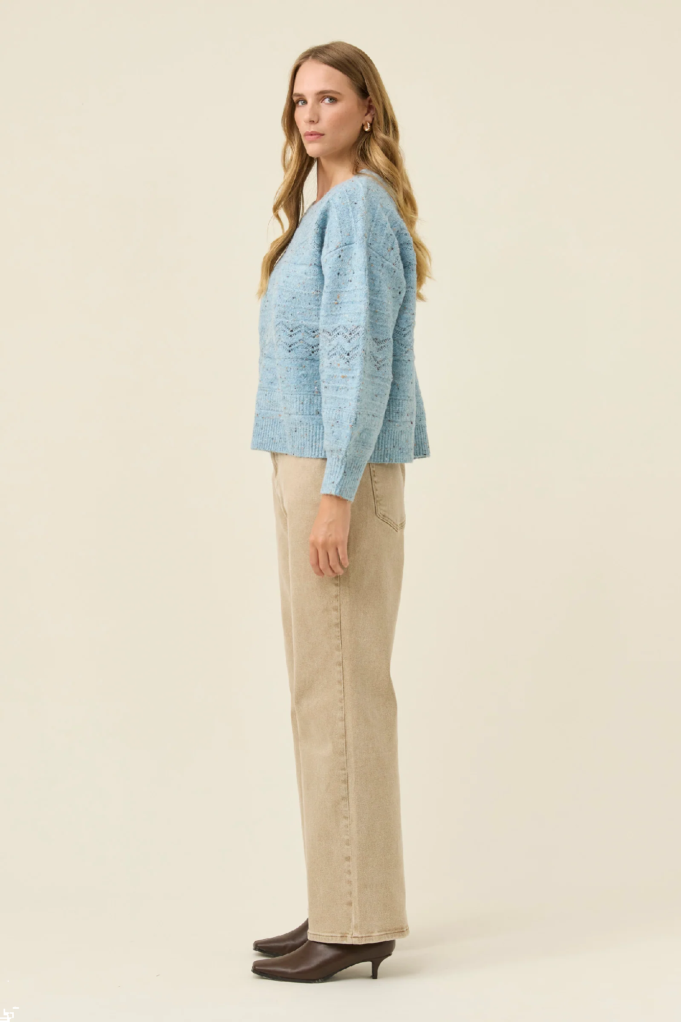 Mckenna Diamond Jumper Ice Blue [sz:small]