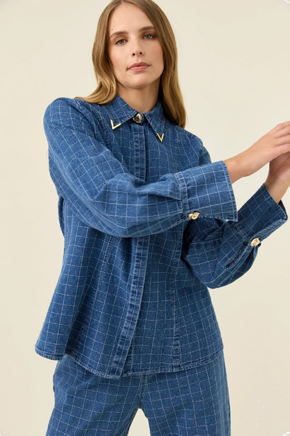 Sloane Denim Shirt Check [sz:small]
