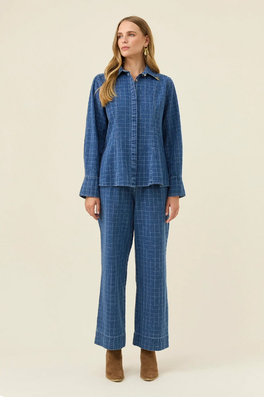 Sloane Denim Shirt Check [sz:small]