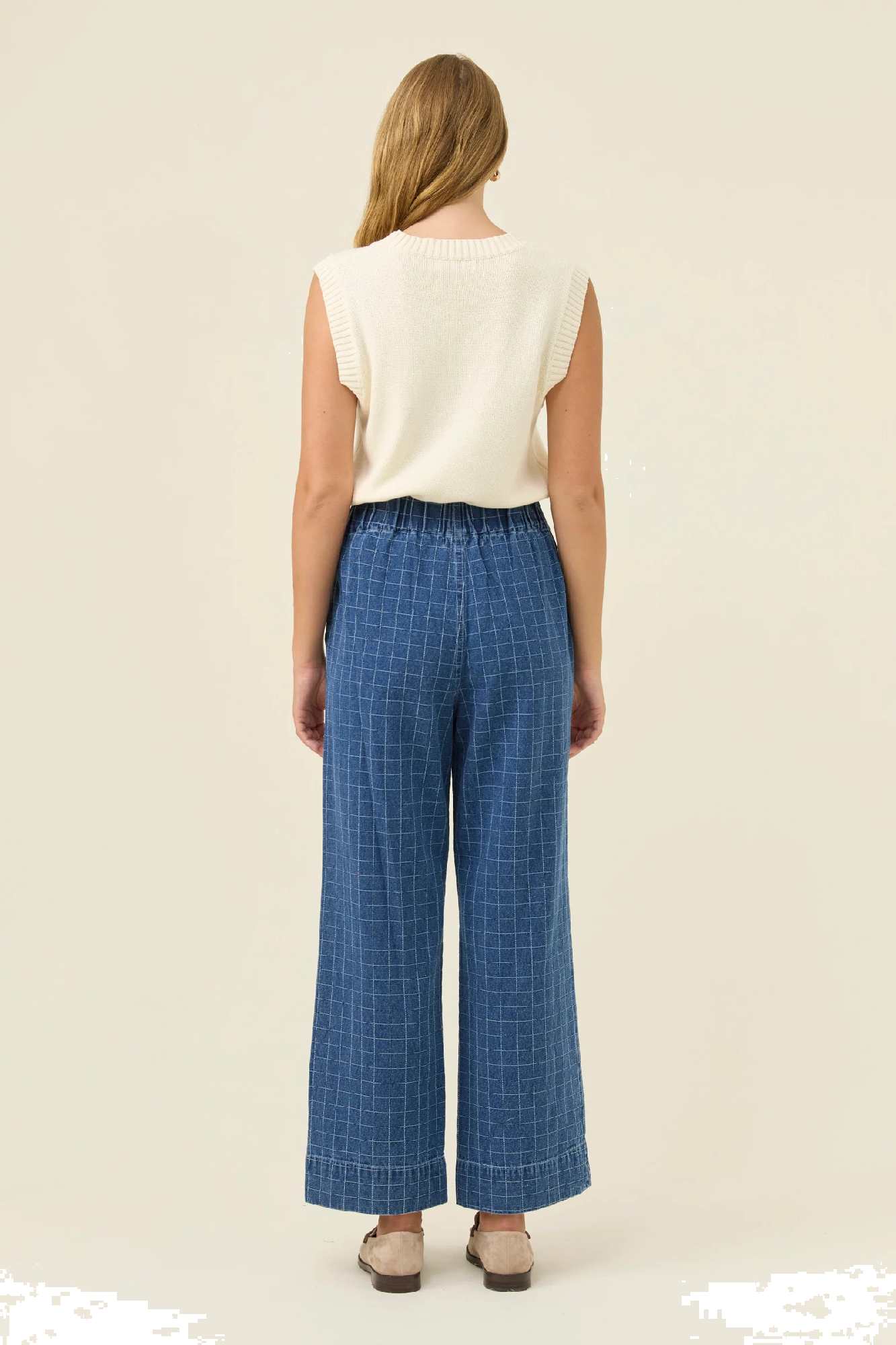 Sloane Denim Pant Check [sz:small]