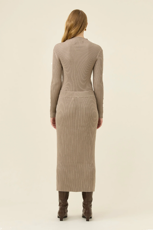 Juno Knit Skirt Stone [sz:small]