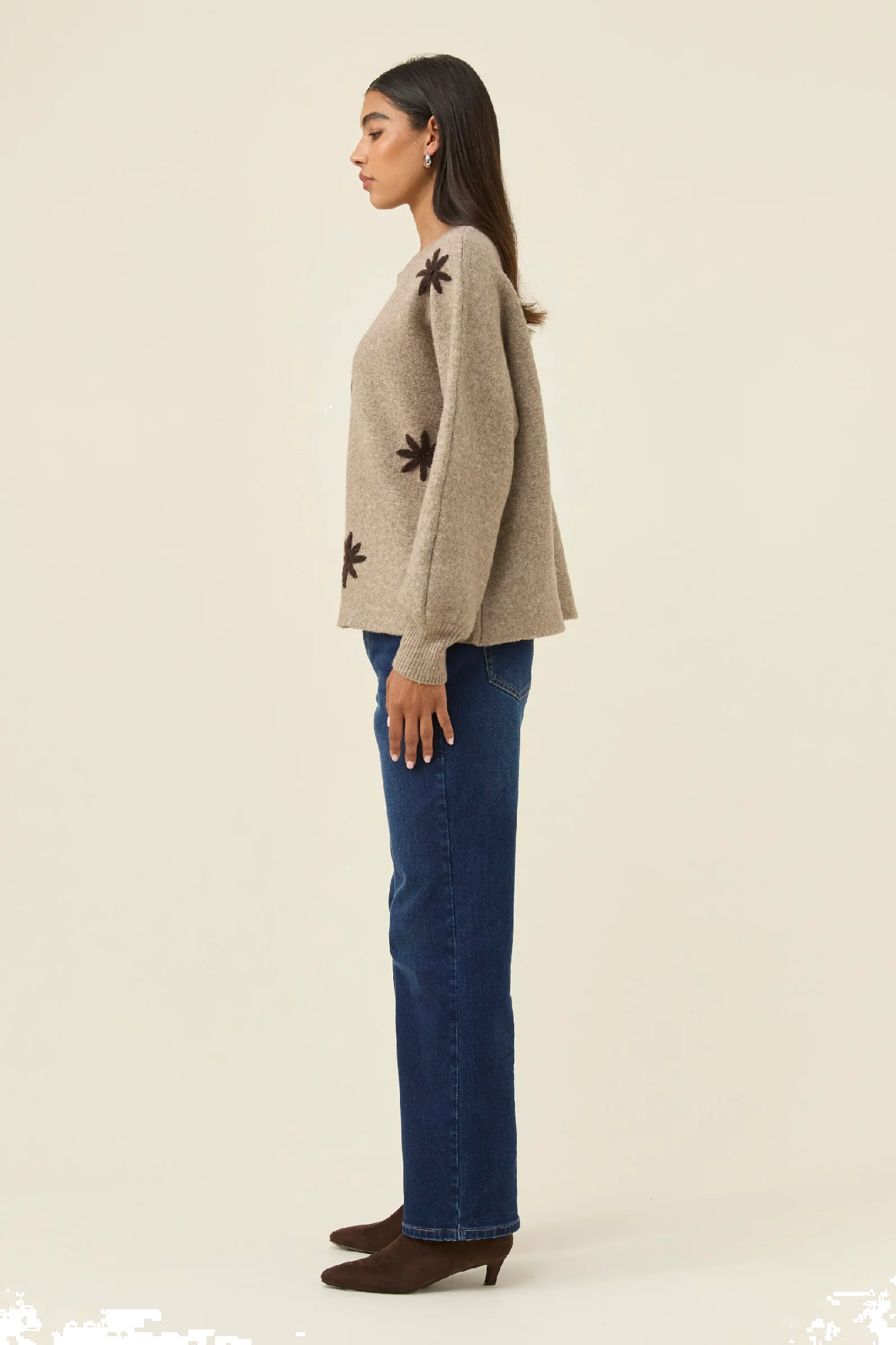 Miru Stitch Flower Jumper Stone [sz:small]