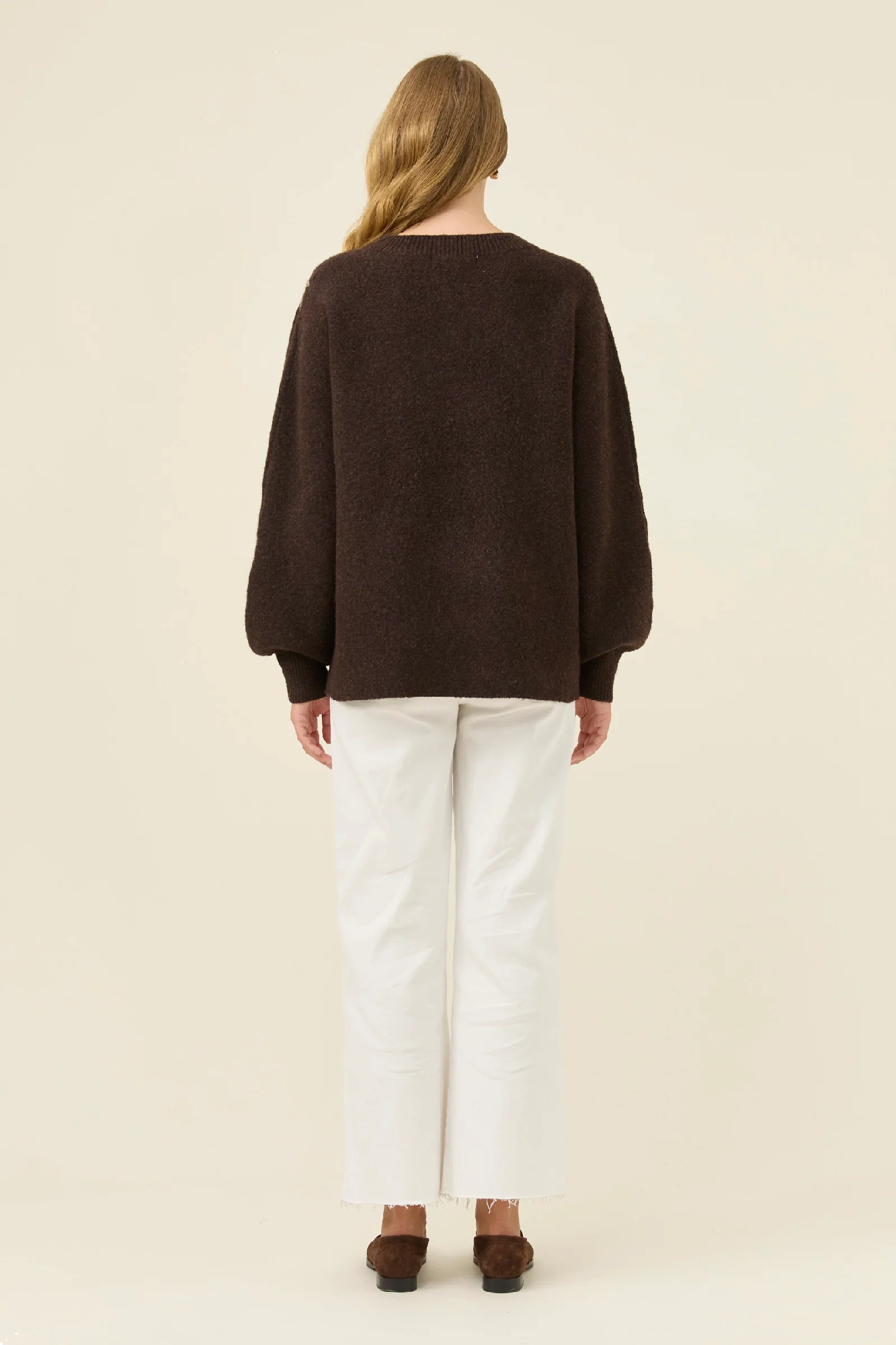 Miru Stitch Flower Jumper Chocolate [sz:small]