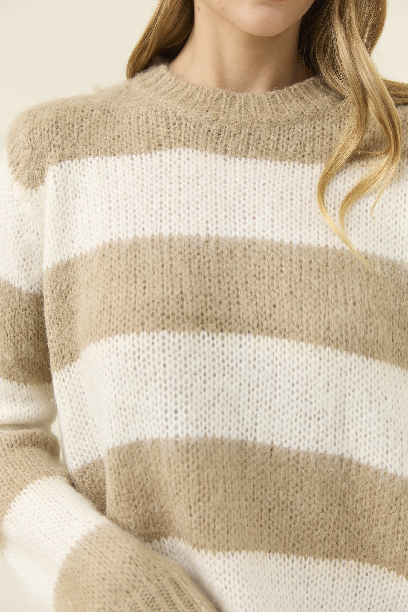 Pallas Stripe Jumper Stone [sz:extra Small]