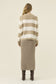 Pallas Stripe Jumper Stone [sz:extra Small]