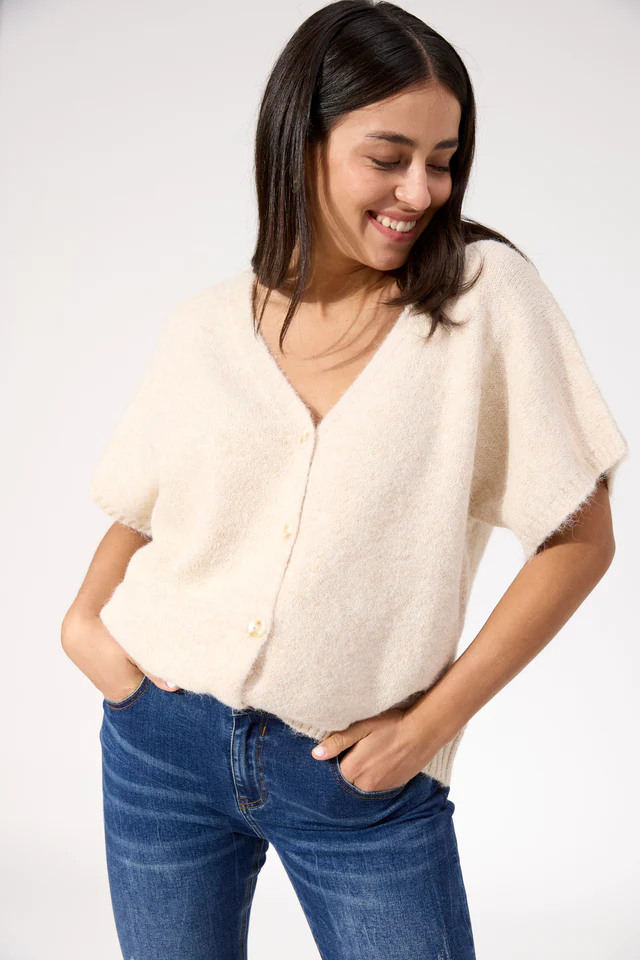 Valenza Knit Vest Natural [sz:small]