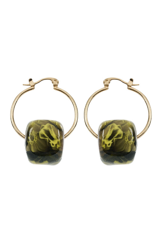 Oman Earring - Bead Hoop