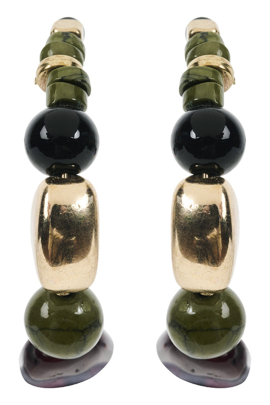 Oman Beaded Earring - Pampas