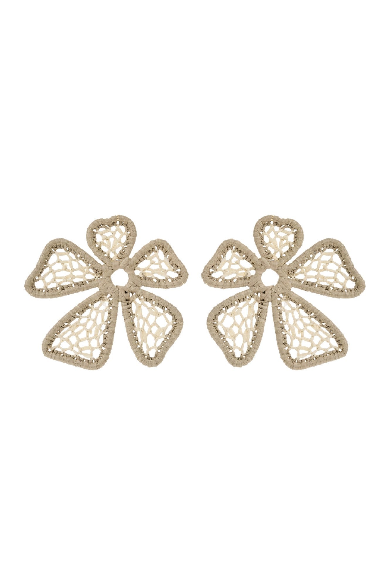 Della Woven Earring - Stone