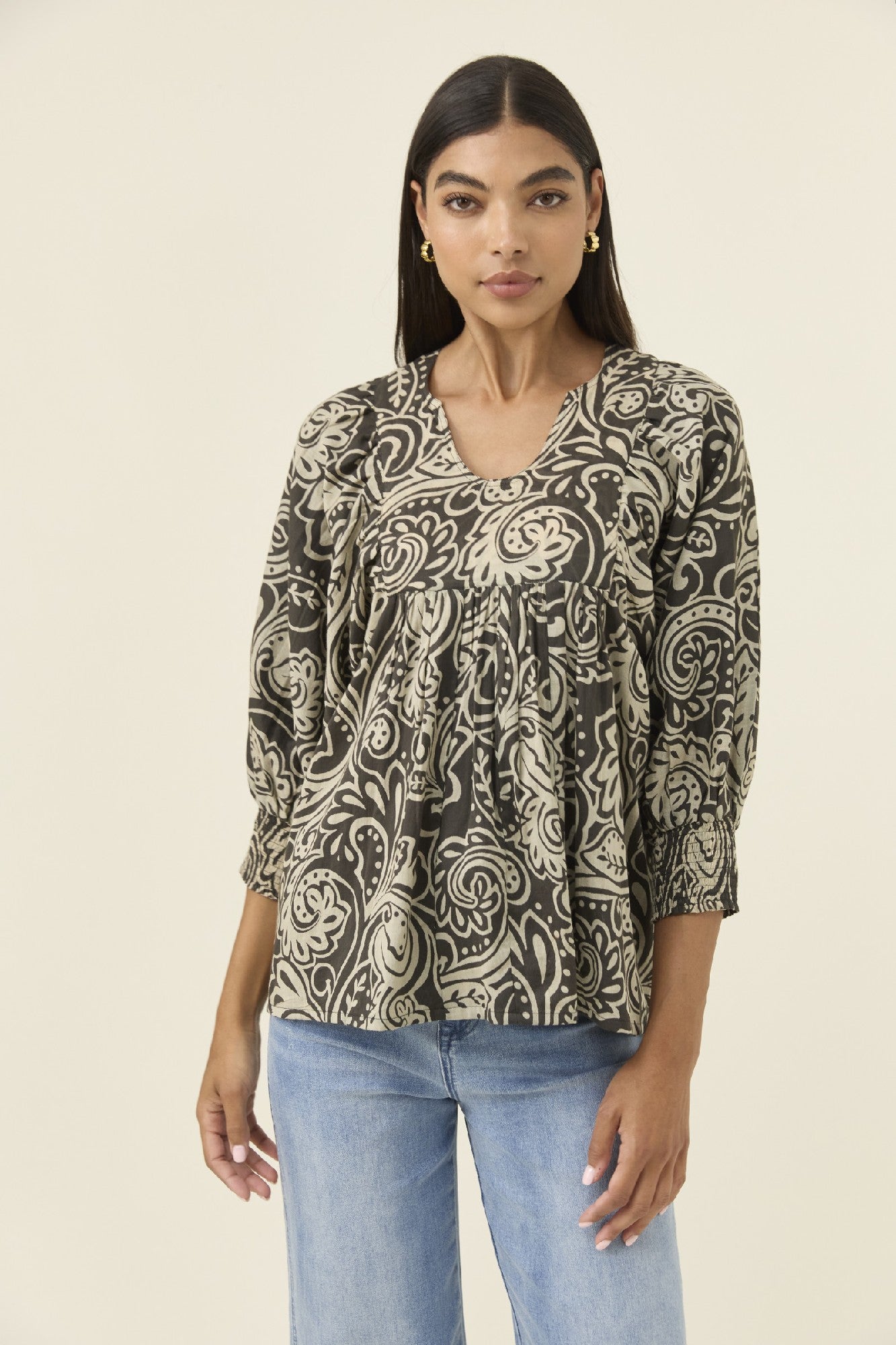 Wilma Top Stone Paisley [sz:small/medium]