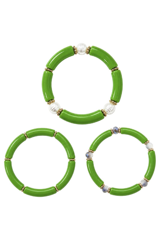 Pelagia Bracelet Set - Green
