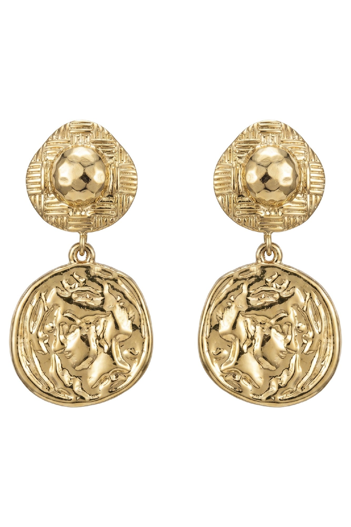 Dusk Earring - Gold Coin