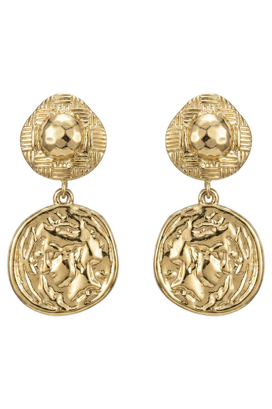 Dusk Earring - Gold Coin