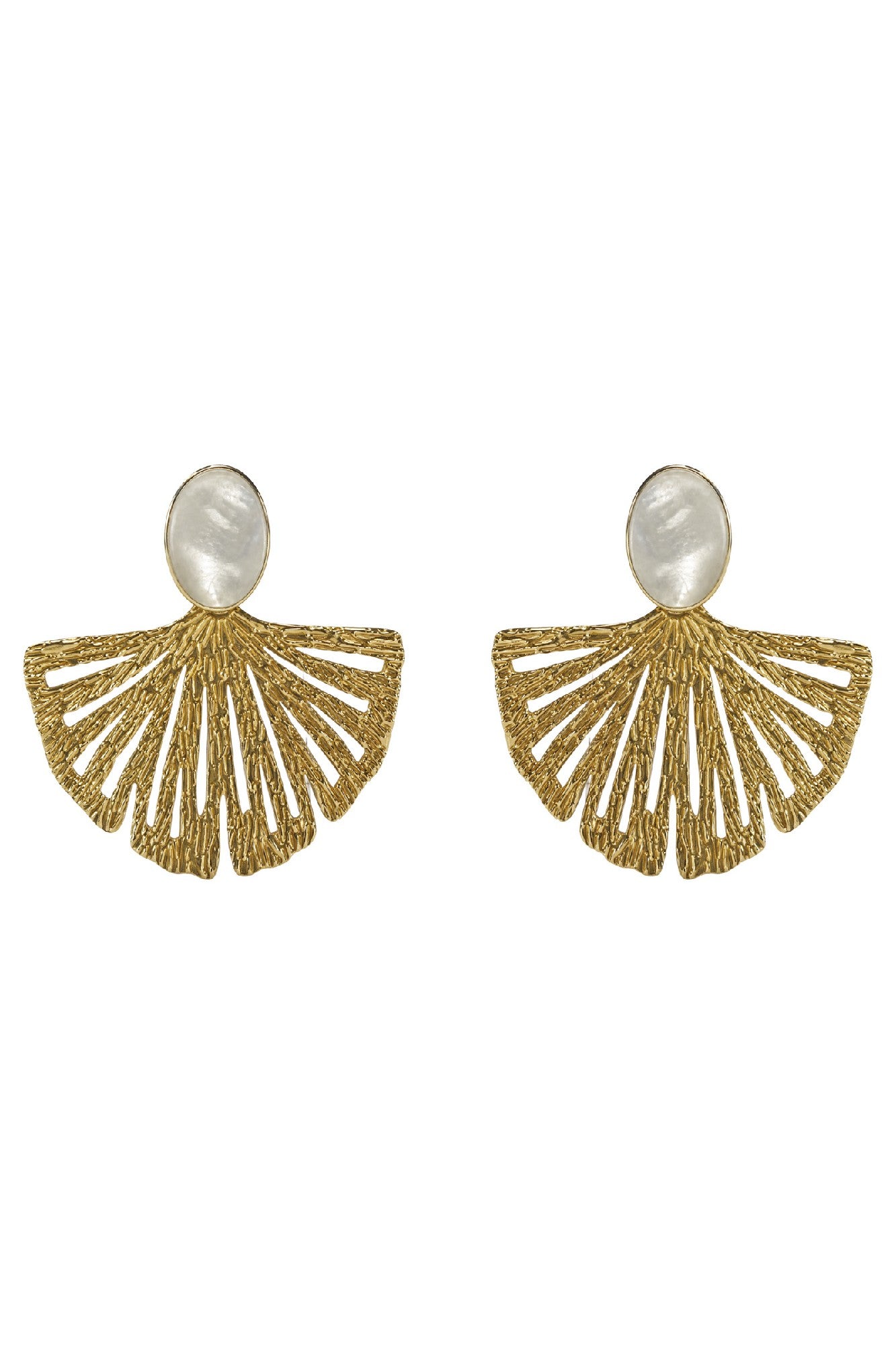 Drift Earring - Gold Fan