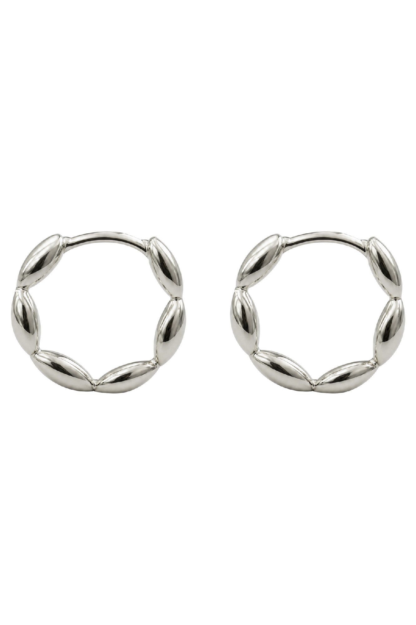 Solara Earring - Silver Hoop
